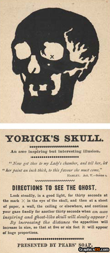 Yorick's Skull Vintage Illusion